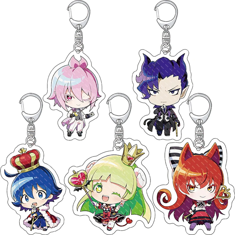 55MM Anime ‌ Mairimashita! Iruma-kun Figur Suzuki Iruma Asmodeus Alice Azazel Ameri Valac Clara Acryl Schlüsselanhänger Kawaii ‌   Geschenke