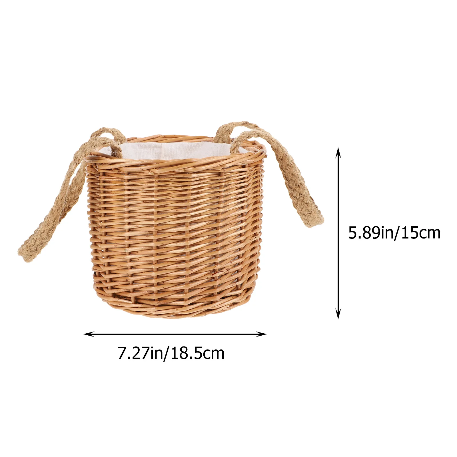 1개 웨딩 답례품 바구니 수공예 나무 보관 용기 음식 과일 채소 피크닉 야외용 바구니