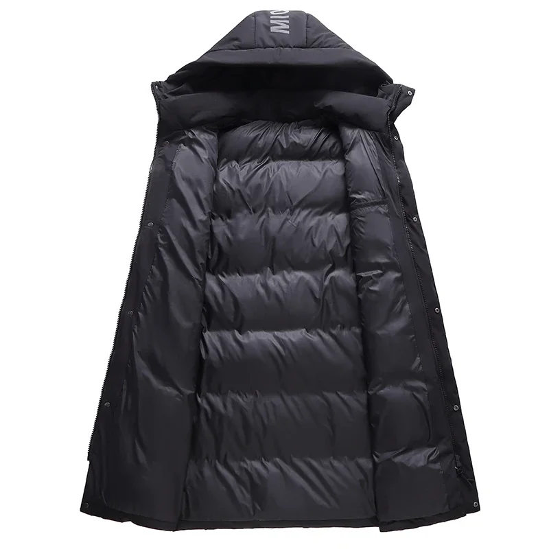 Comfortable Long Style Winter Outdoor Trend Long Feather Jacket Windproof Breathable Windproof Warm and Versatile Down Jacket