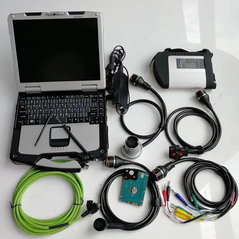 Diagnostic Tool MB Star C4 Connect SD Compact Auto Professional Car Scanner Laptop CF31 i5 4g 90% New Computer Programmer