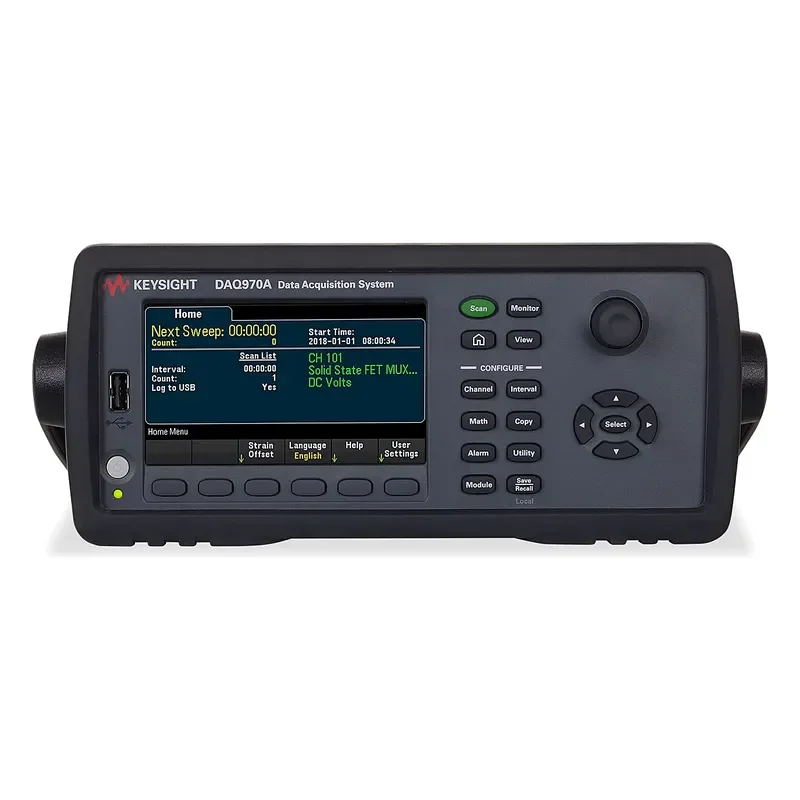 for Keysight DAQ970A Data Acquisition System with 6.5 Digit Digital Multimeter 3 Slot Mainframe and 9 Plug in Modules
