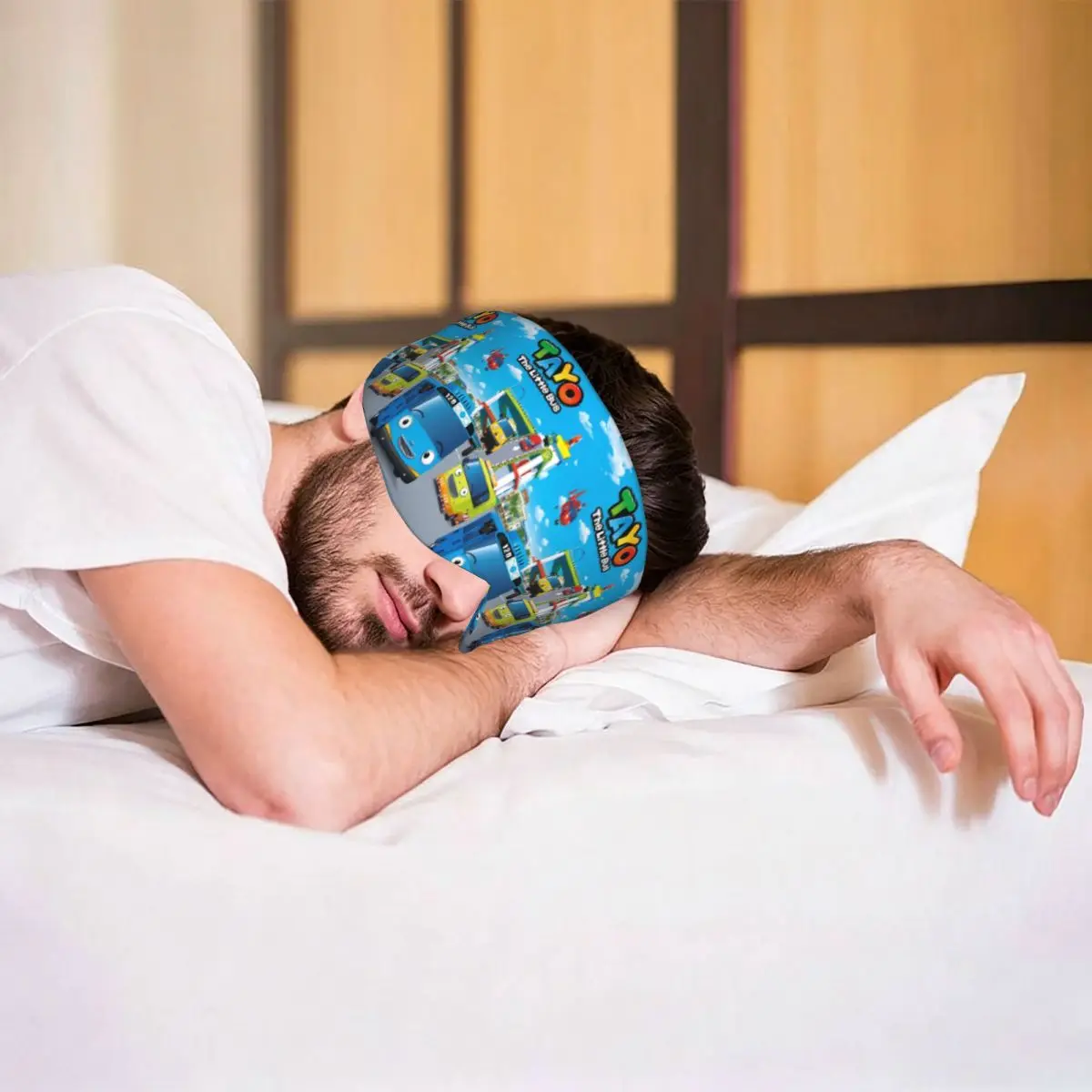 Tayo The Little Bus Cartoon sleep eye mask Light Blocking Portable Eye Cover for Girls Boys Office Nap Party Eyeshade eyepatch