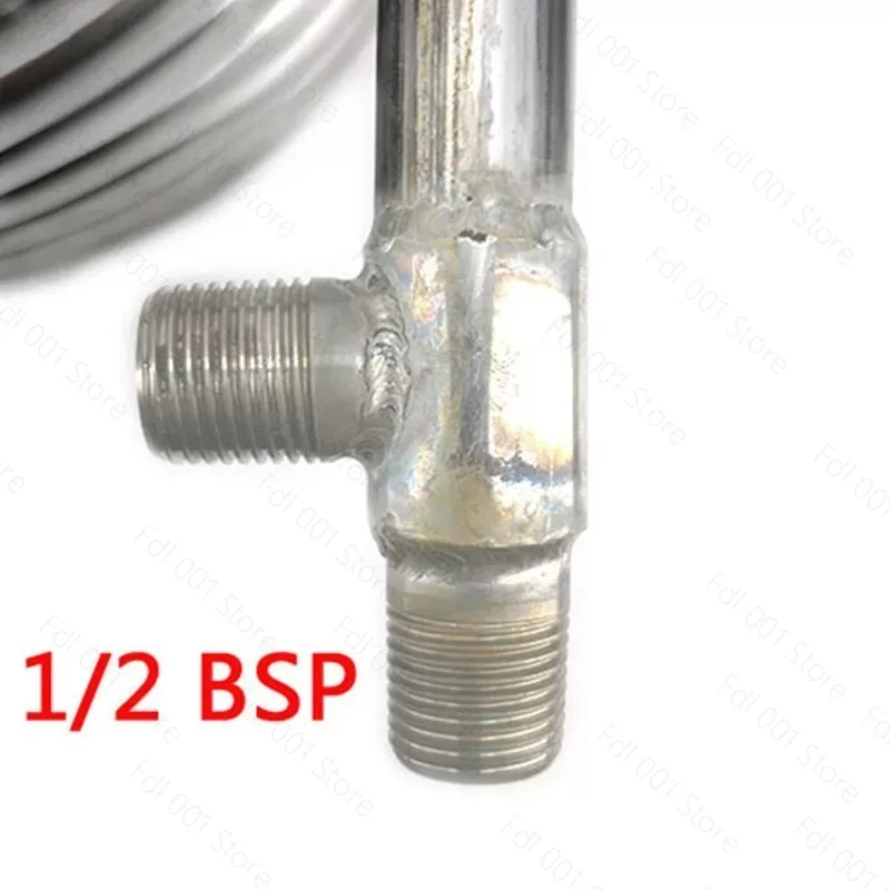304 Stainless Steel Counterflow Chiller 6.5m 1/2 BSPT for Wort Cooling KL08747
