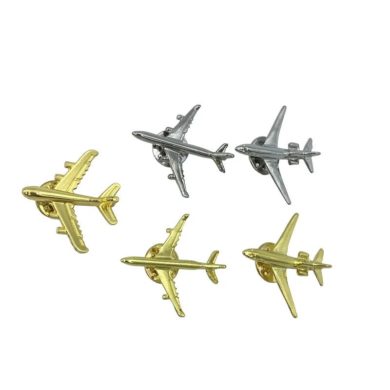 LOT X100PCS Airbus Badge A 340,A321, 330  A350,BOEING 787 Metal, Silver,Plane Shape Brooch, Gift Souvenir for Filght Crew Pilot