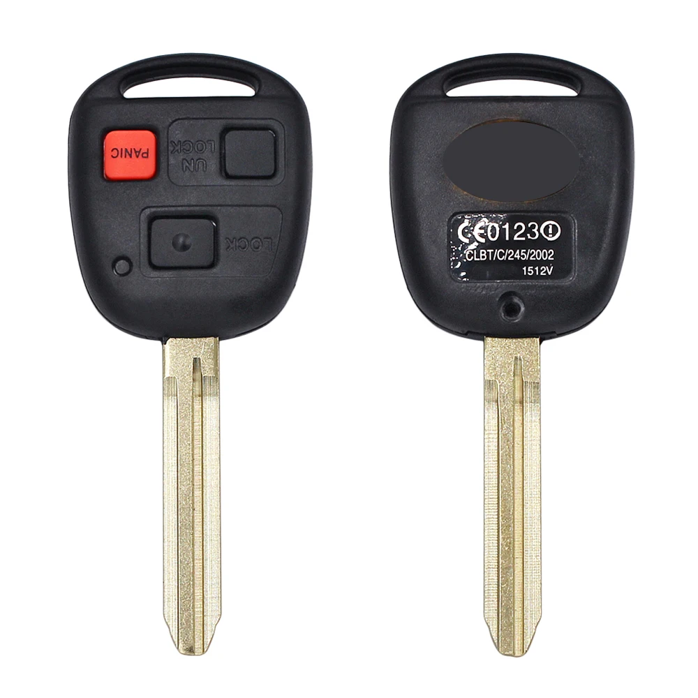 Ecusells 3 Buttons Remote Car Key 315MHz 4C Chip for Toyota Land Cruiser 1998 1999 2000 2001 2002 FJ Cruiser HYQ1512V