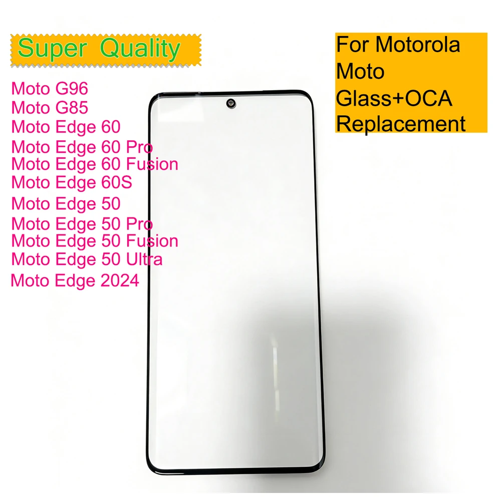 10 szt. Szkło ochronne ekranu dotykowego z OCA do Motorola Moto Edge 60 60S G96 50 Pro Ultra Fusion 2024 G85 — zdjęcie produktu 7