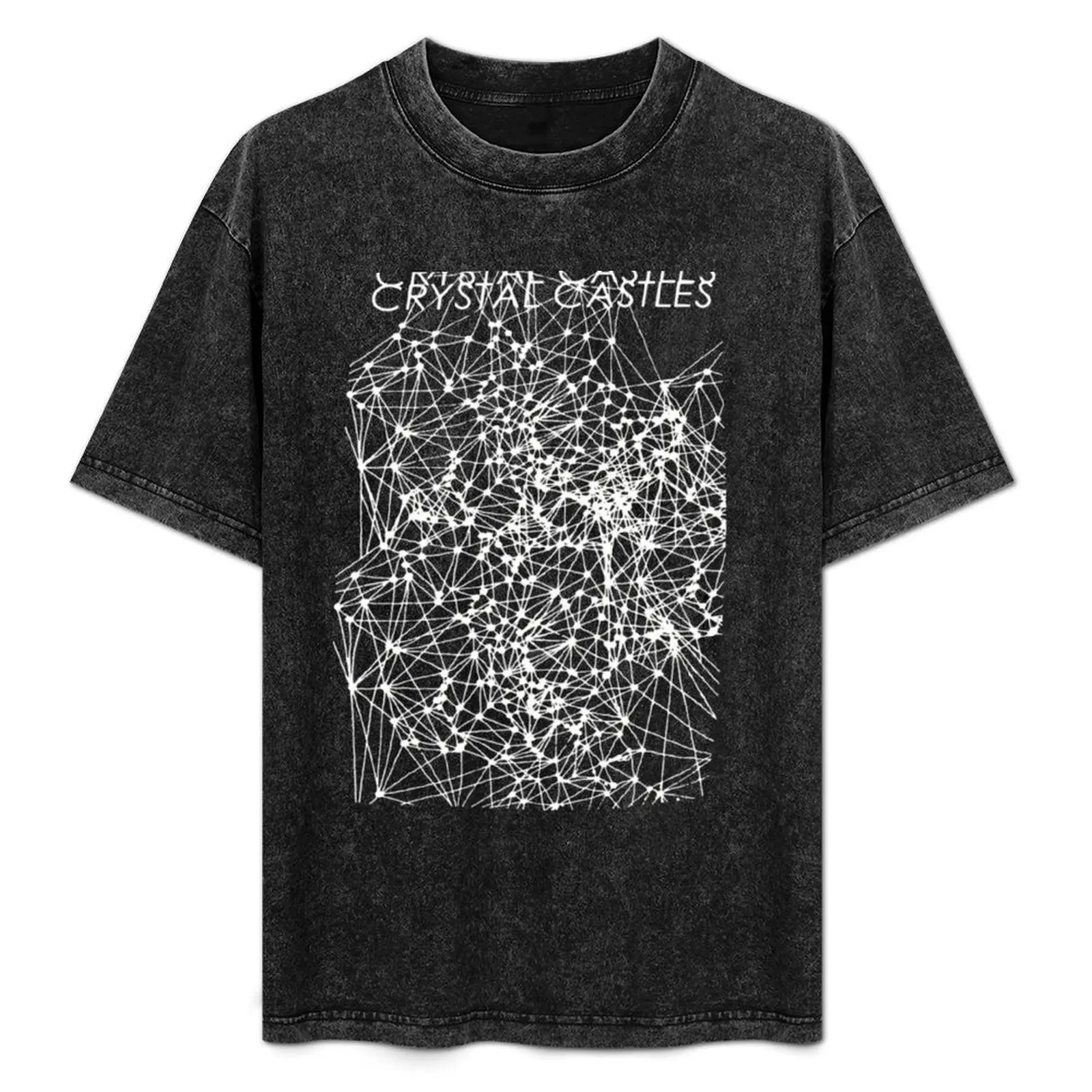 Crystal Castles Merch T-Shirt T-shirts oversize cotton man t-shirts anime t shirts oversizeds Men's cotton t-shirt