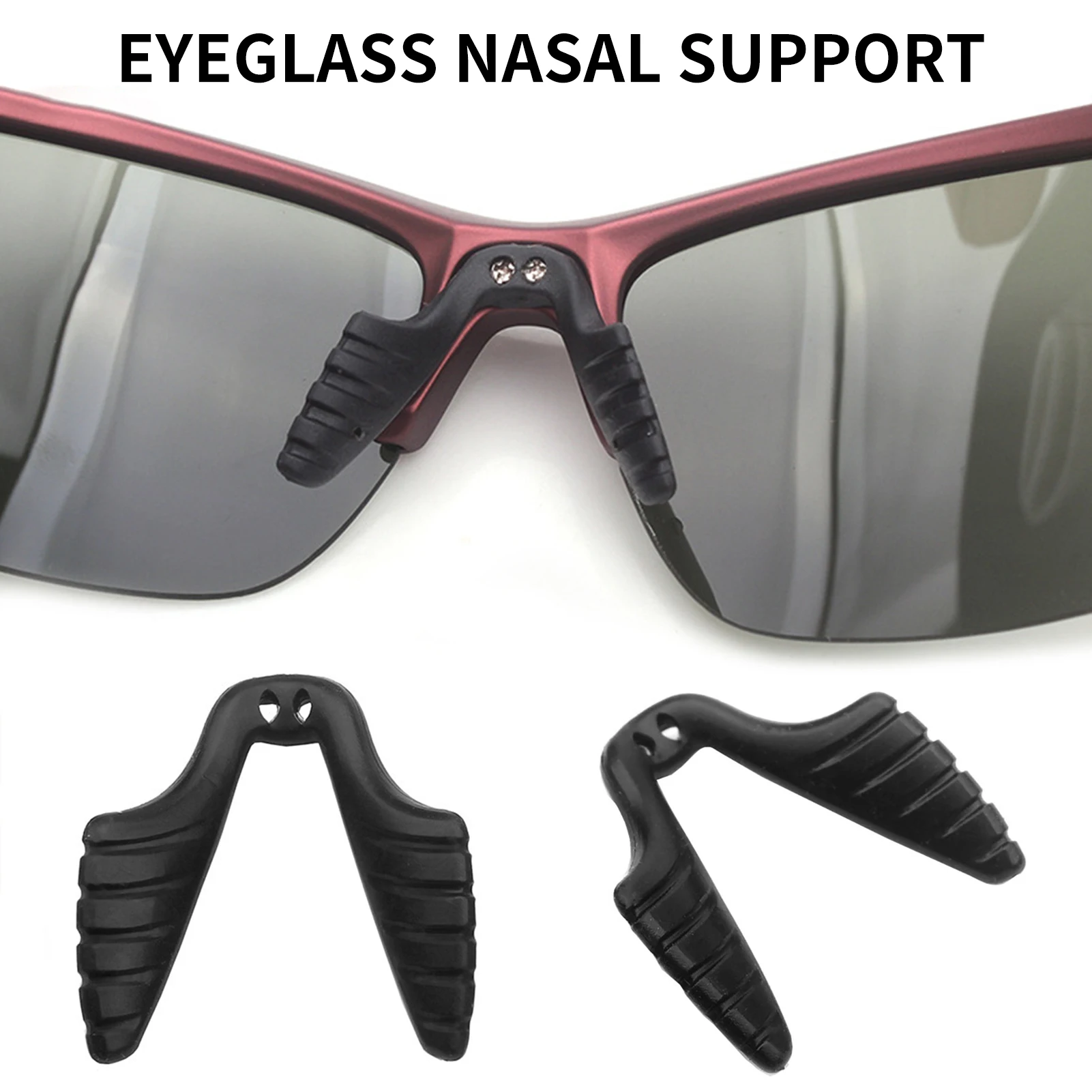 Glasses Soft Nose Pad Screw-in Eyeglasses Nose Piece Anti-slip Nose Bridge Pads for Spectacles Sunglasses Reading Glasses