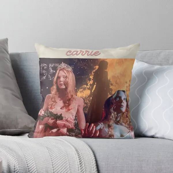 Carrie 1976 Poster Coquette  Printing Throw Pillow Cover Decor Soft Bedroom Wedding Throw Hotel Pillows not include One Side