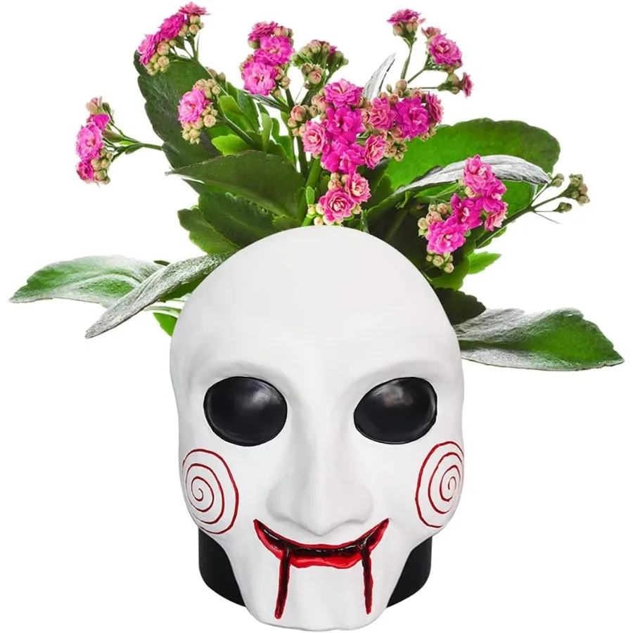 

Horror Movie Planter Horror Movie Vase Dr Fun Planters for Indoor Plants Scary Plant Pots Resin Planter for Garden Halloween H