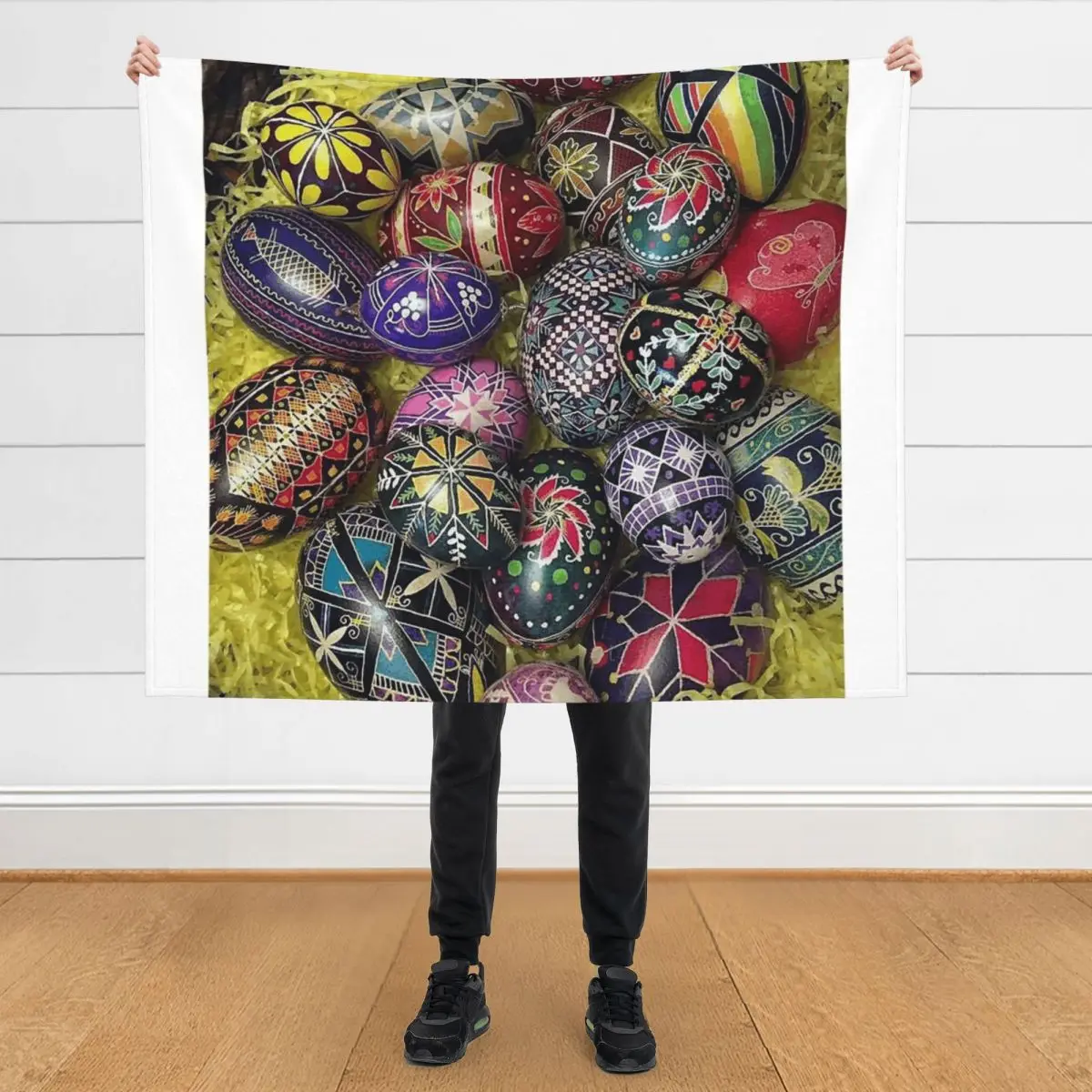 

Pysanky Eggs 2 Throw Blanket Tourist Blankets For Bed Nap Blankets