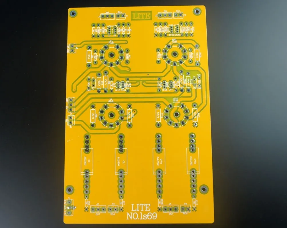 

1pcs Full - LS69 Balance Tube Pre - Amplifier PCB Empty Board 6922x4