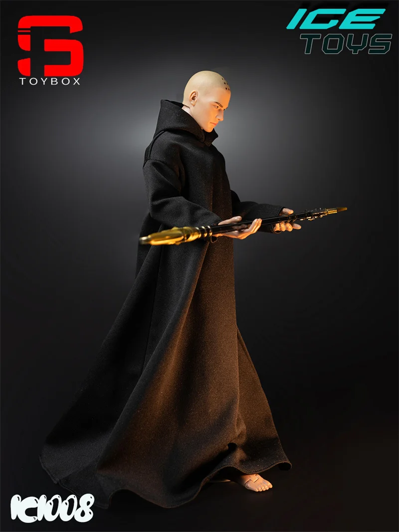 ICE TOYS IC1008 1/6 Skala Męska czarna szata Czarodziejowska peleryna Szata maga Cosplay Ubrania Model pasuje do 12-calowej figurki żołnierza