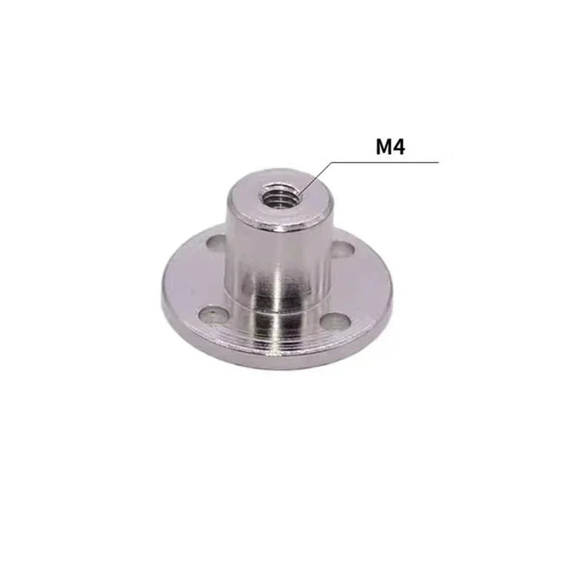 1PC Flange Coupling Nut M3 M4 M5 M6 M8 inner diameter 3mm 4mm 5mm 6mm 8mm Suitable for Motor Thread Shaft General Accessories