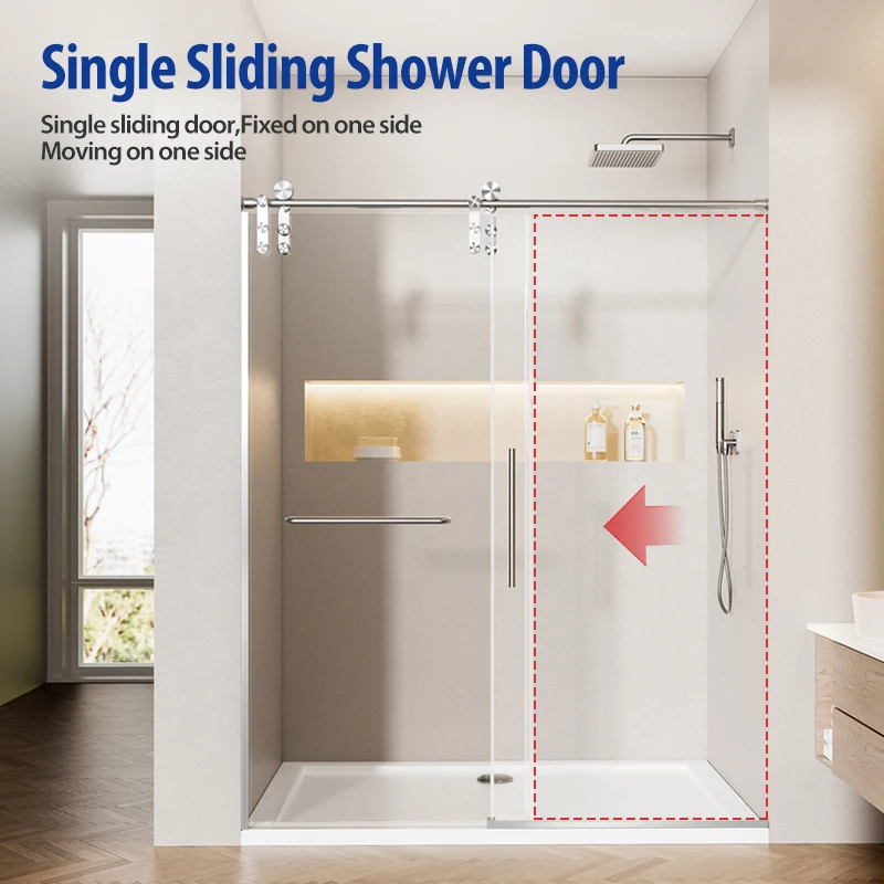 bathroom shower door 56-60