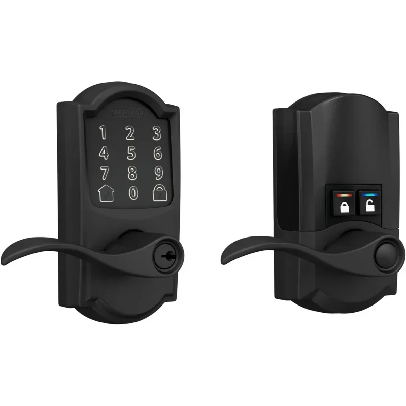 

FE789WB CAM 622 Acc Encode WiFi Accent рычаг, бесключевой доступ сенсорный экран с блокировкой с отделкой Camelot, матовый черный