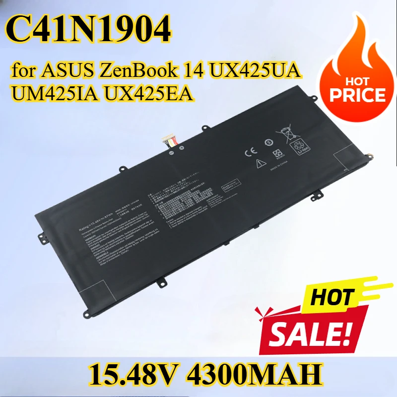 

C41N1904 C41N1904-1 Laptop Battery for ASUS ZenBook 14 UX425UA UM425IA UX425EA UX425JA BX325JA UX325EA UX325JA UX363EA