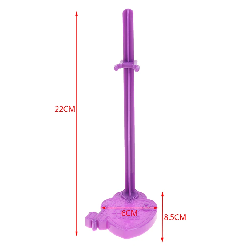 5Pcs/lot Waist Doll Stand Display Holder Model Purple Support Toys Model Accessories