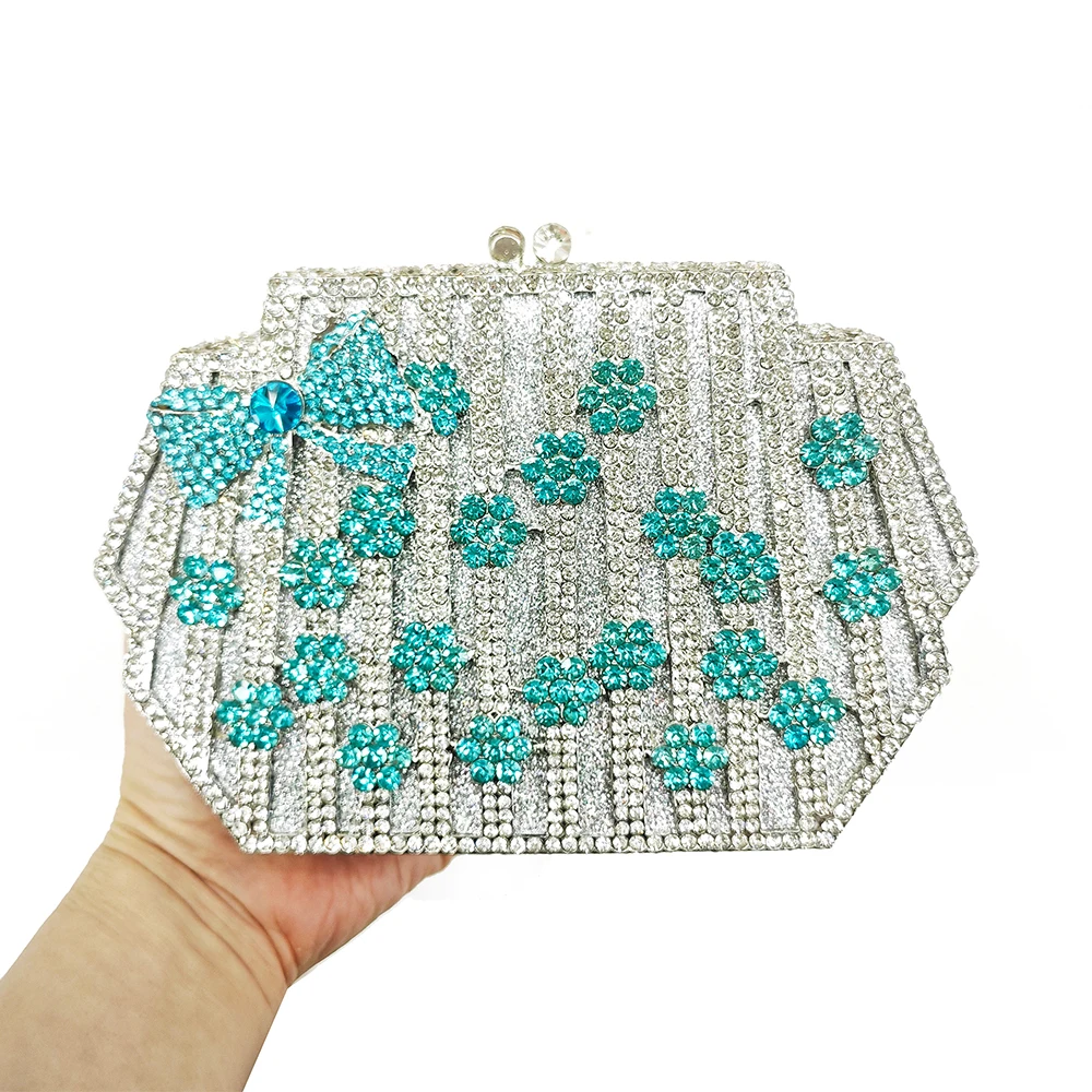 

Women Big Stones Clutch Purse Evening Bag Oval Shape Lady Rhinestone Wedding Cocktail Party Diamond Minaudiere Handbag