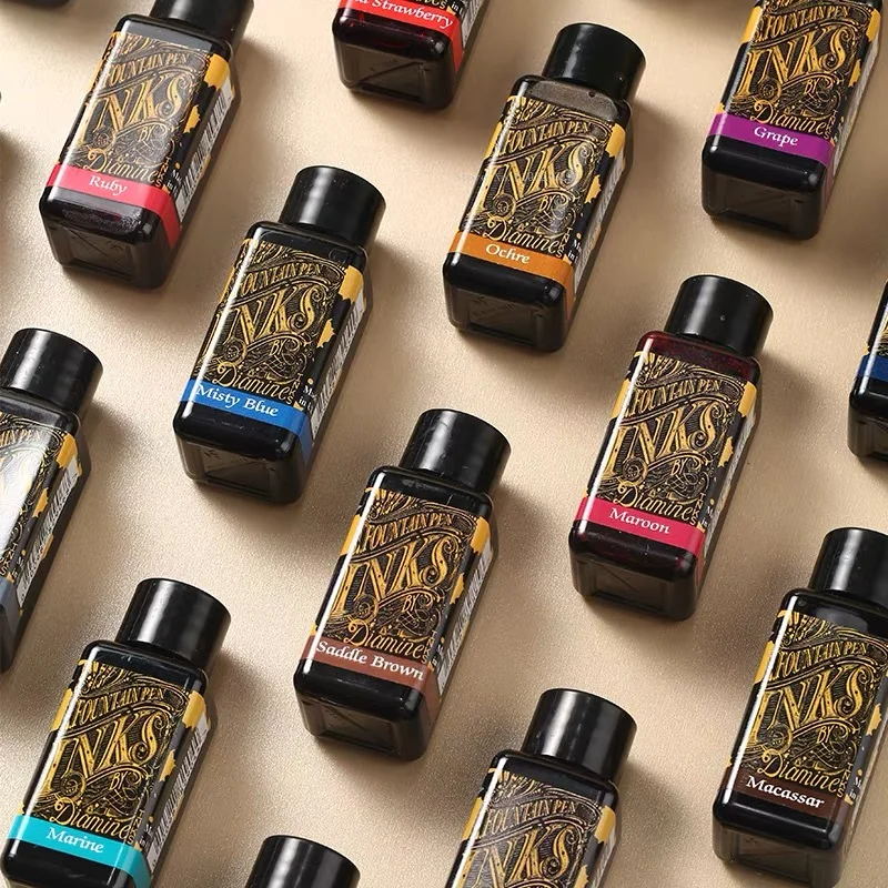 British Original Diamine 30ml Color Ink Multi Shades Art Painting Ink for Fountain Pen Dip Pen Writing Drawing Stationery