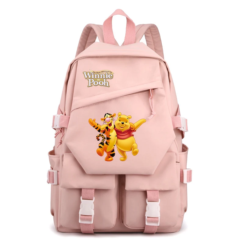 

Disney Winnie the Pooh Backpacks Kids Boys Girls School Bags Cartoon Gift Student College Bookbag Travel Large Capacity