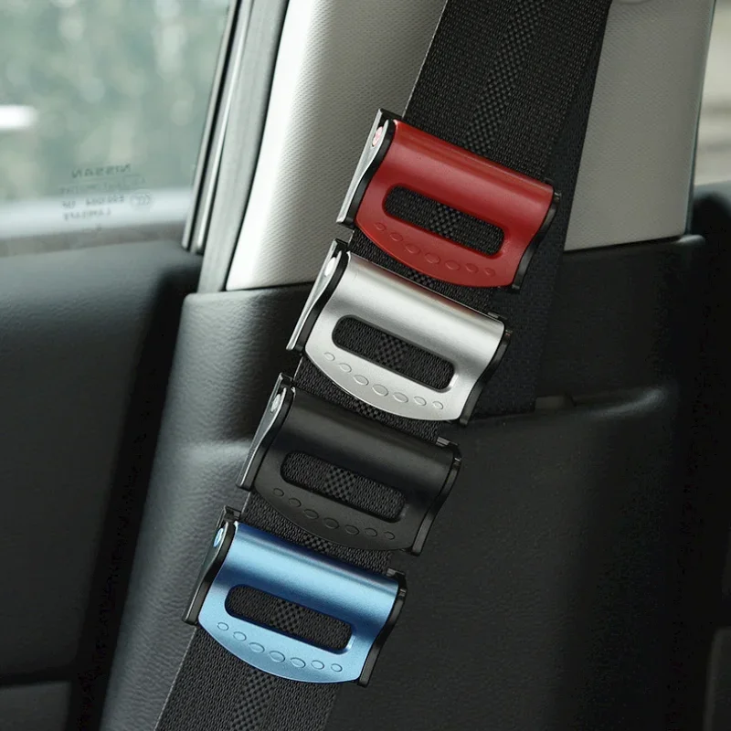 

2 Pcs Car Seat Belt Clip Anti-skid Buckle Comfort Limiter Fixed Belt Fashion 4 Color ABS For Car Interior