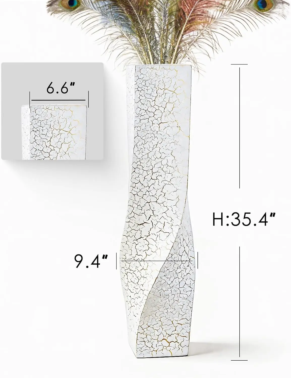 Tall Floor Vase 35.4