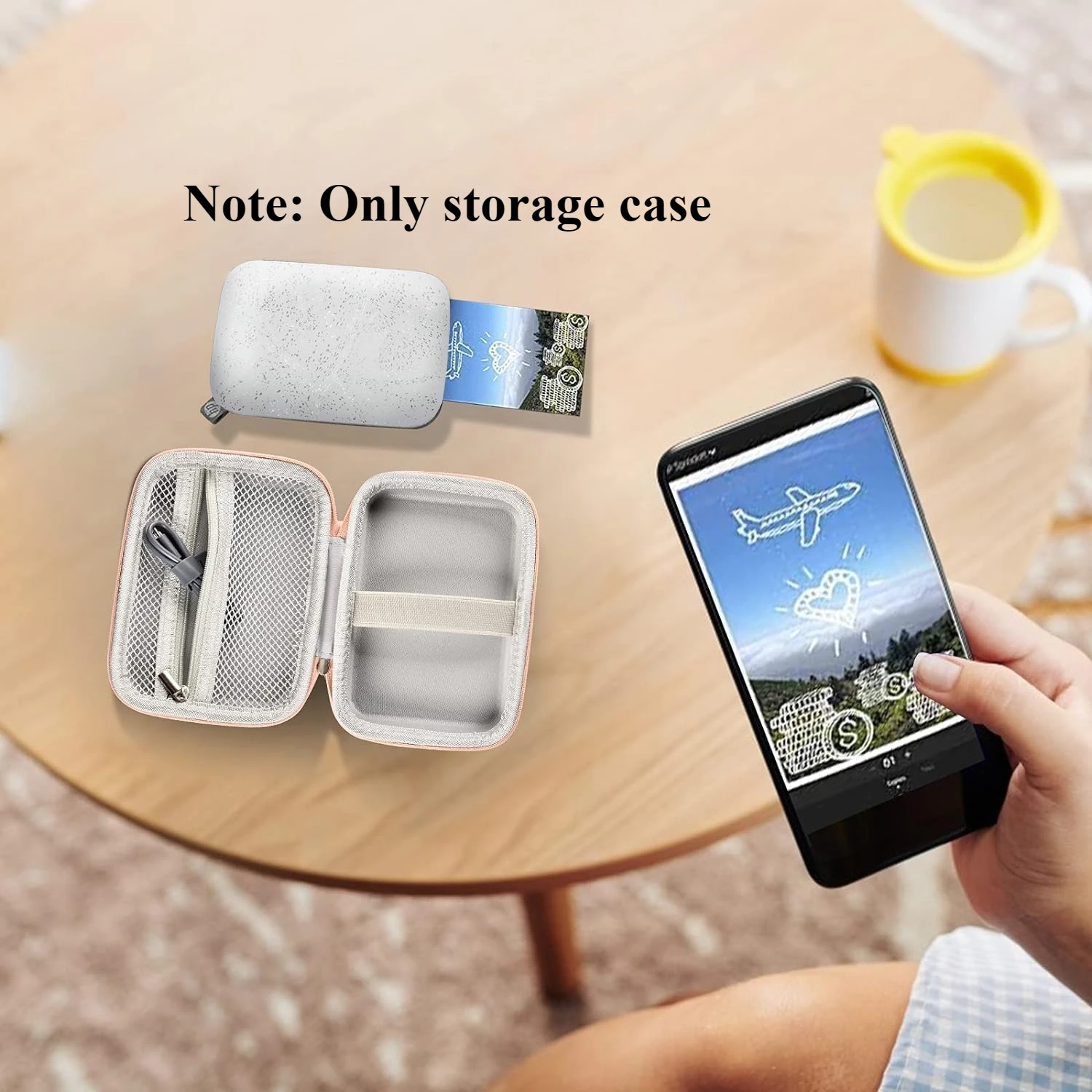 Case Compatible with HP Sprocket Portable 2x3/ Select 2.3x3.4/ 2nd Edition Printer, Carrying Holder Fits for Zink Photo Paper