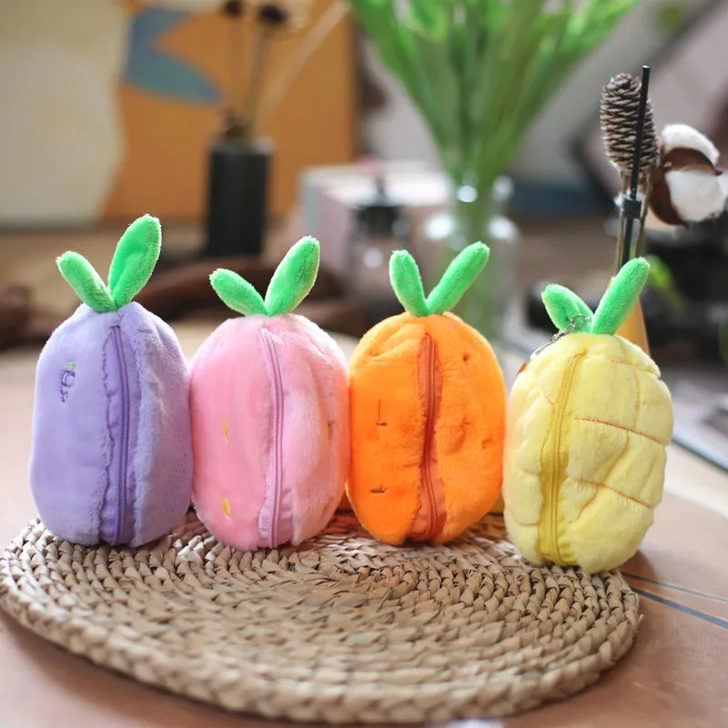 Funny Joy Kawaii Fruit Bunny Plush Toy Cute Carrot Strawberry Turn Funny Joy Rabbit Plush Toy Kids Birthday Christmas Gift