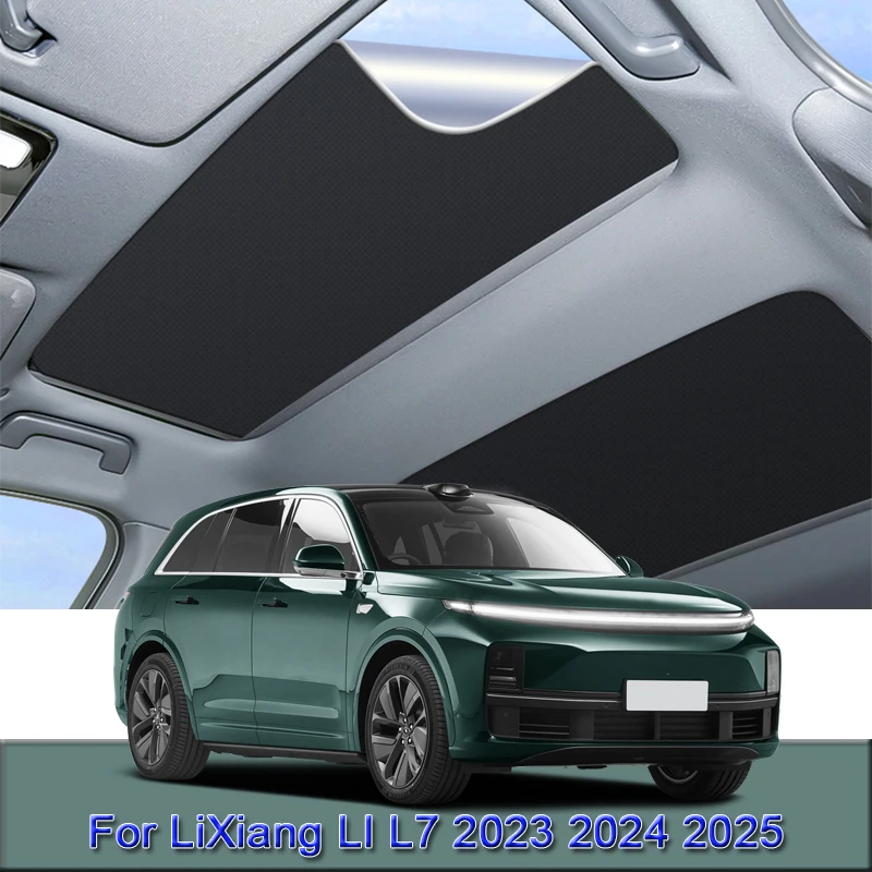 

For LiXiang LI L7 2023 2024 2025 Car Electrostatic Adsorption Sunroof Sunshade Heat Insulation Skylight Sticker Auto Accessories