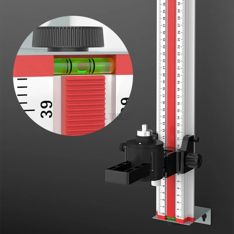 Multifunctional Level Bracket Tools Move Fine Tune Rotate Precise Positioning Level Instrument Hang Bracket Lifting Support Rod