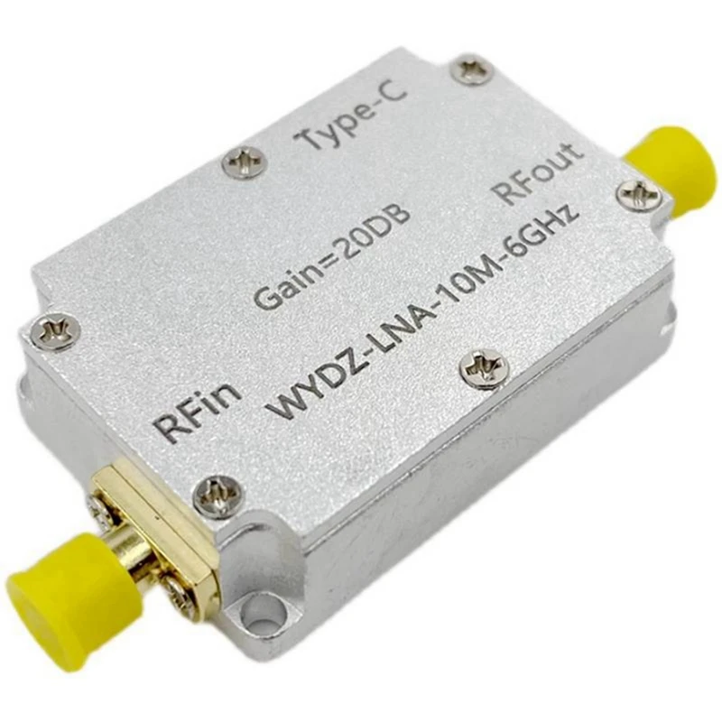 10M-6Ghz Low Noise Amplifier Gain High Flatness LNA RF Signal Driving Receiver Front End For Radio FM Radio