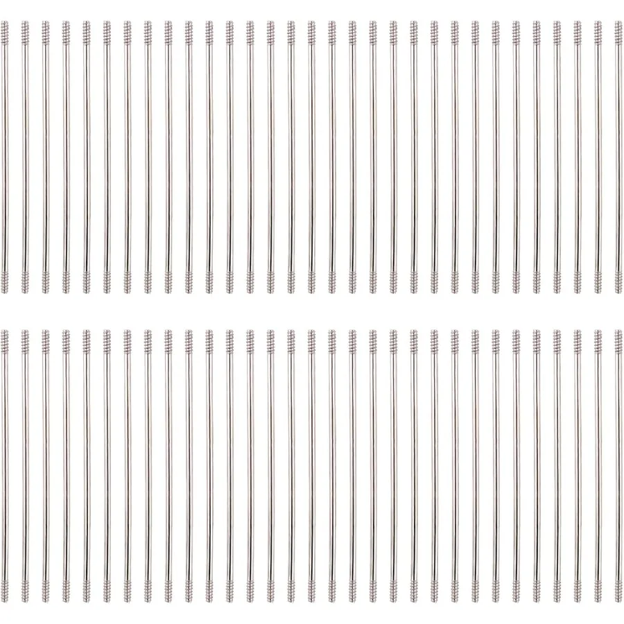 

100 шт., металлические пустые стержни «сделай сам», устойчивые к ржавчине, стержни из бисера из нержавеющей стали, сменные удлинители для ручки, детали для рукоделия, су