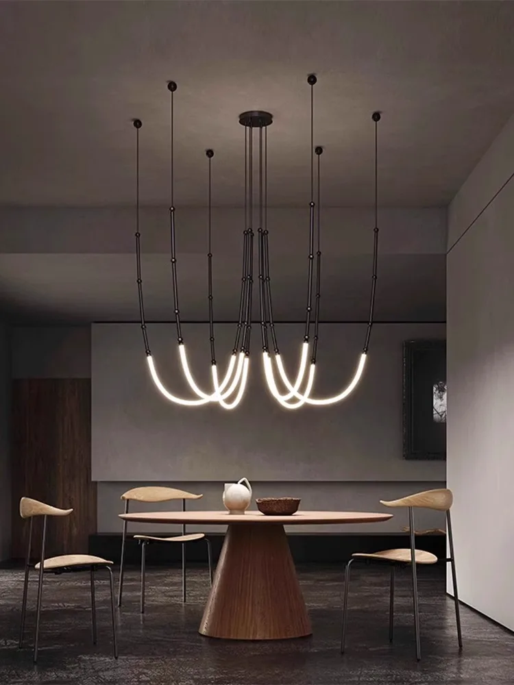 

Living room pendant light Italian Karman designer loft villa staircase minimalist cantilevered dining room light