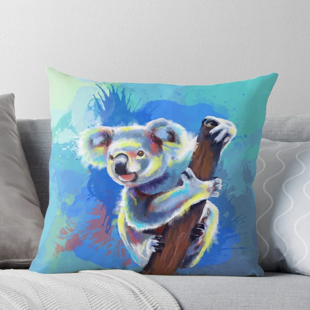 

Koala Bear - koala illustration, colorful animal Throw Pillow Decorative Sofa Cushions