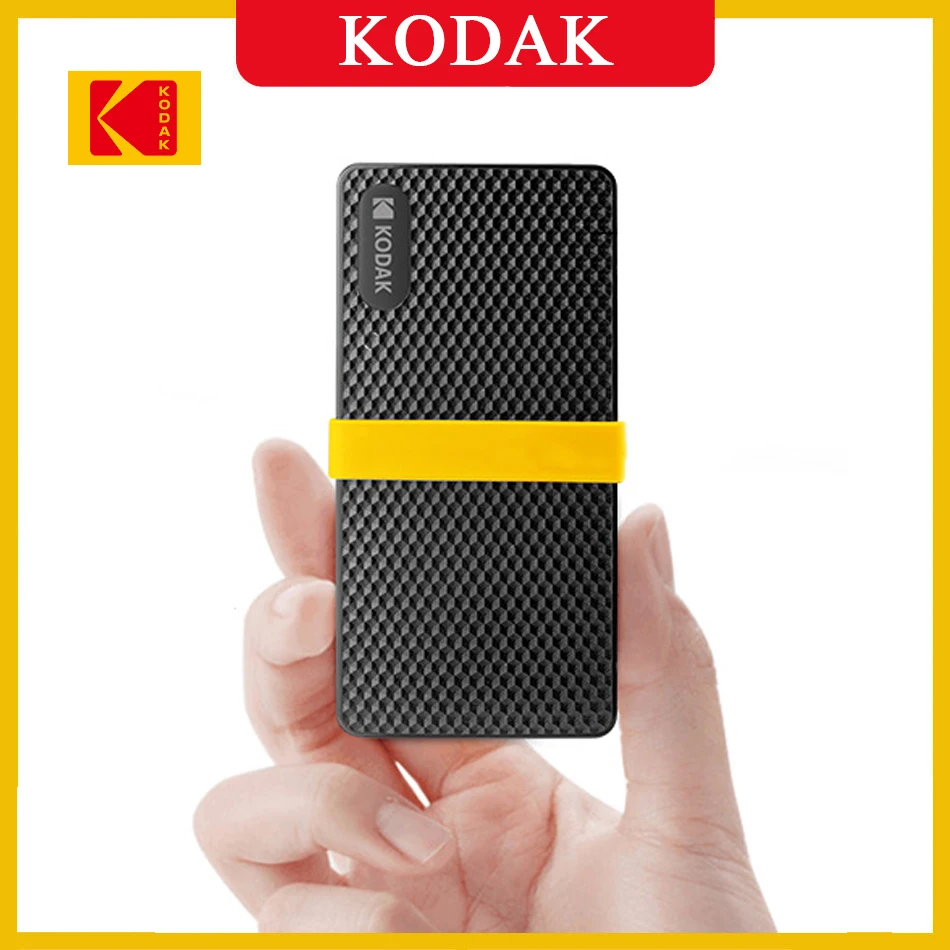 KODAK X200 External SSD Hard Drive HD Externo 1TB USB3.1 Mini Portable SSD 256B 512GB for Laptops Smartphone PS4 PC MAC TV