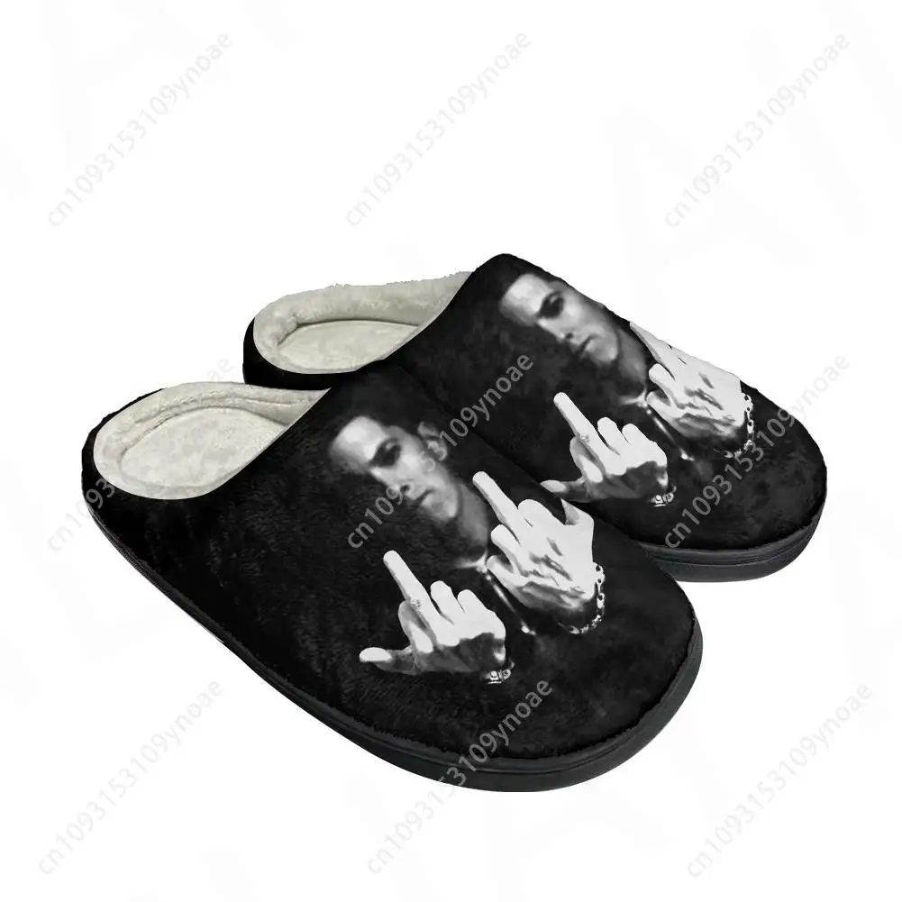 Hot Cool Eminem Mode Katoen Aangepaste Slippers Heren Dames Sandalen Pluche Casual Warme Schoenen Thermische Comfortabele Slipper