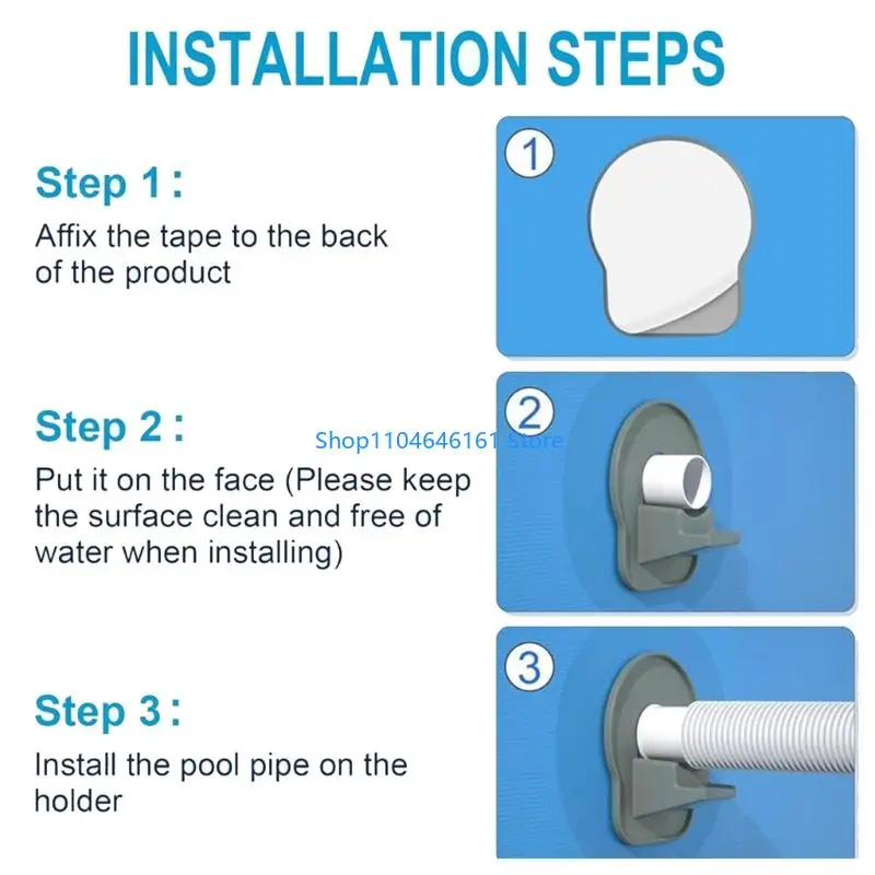 1.25inch Hose Outlet Mount Bracket Swimming Pool Pipe Fixing Holder Supports Above Ground Pool Hose Support Bracket