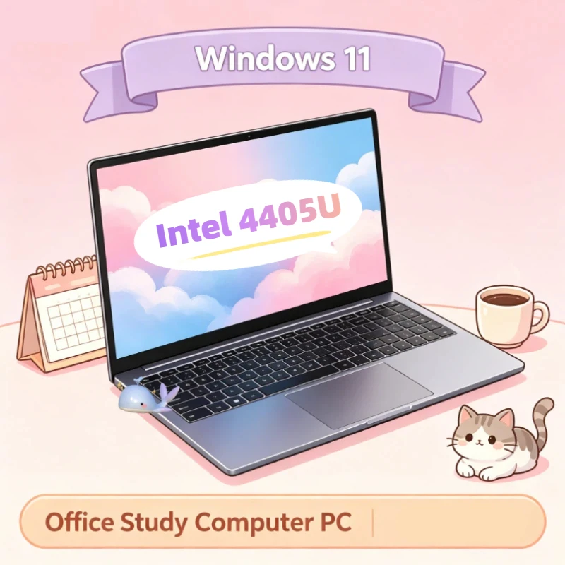 

Office Study Computer New Ultra Slim 14.1 Laptop Intel 4405U 16GB RAM 2TB SSD 1920*1080 Display Windows 11 Pro Portable