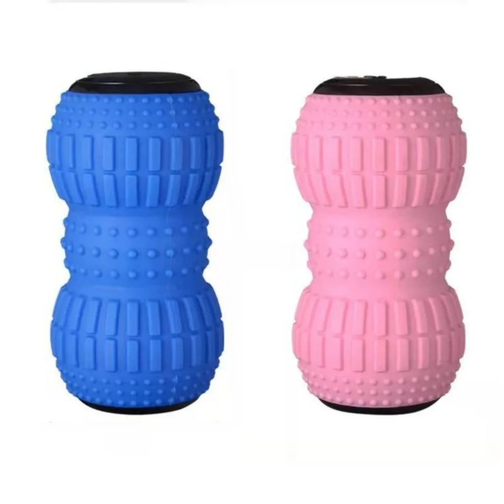 

Silicone Vibration Peanut Massage Ball USB Rechargeable Muscle Pain Relief Yoga Fascia Ball Small Fitness Equipment