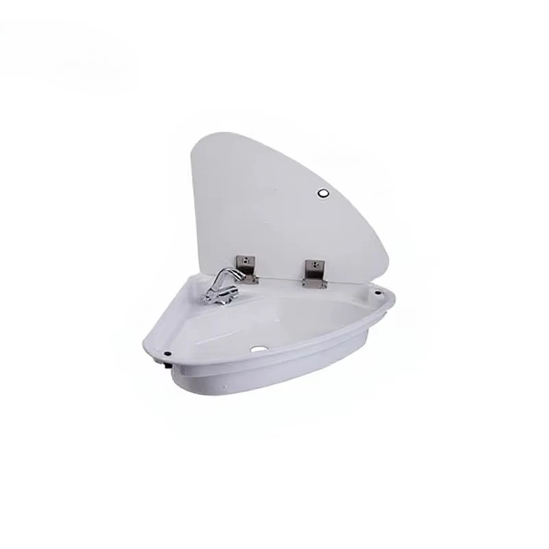 Folding mini acrylic light sink, suitable for RVs, caravans, foldable bathroom faucets, easy to install and durable