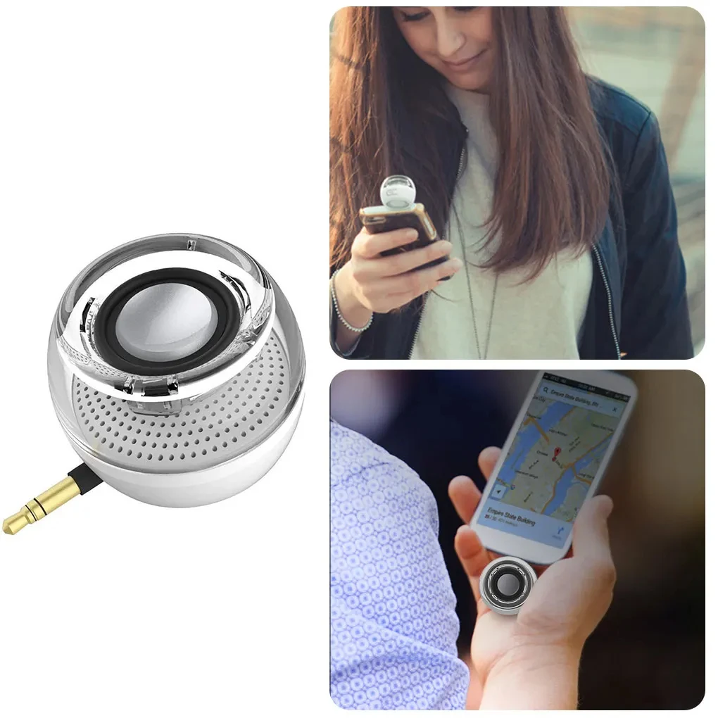 3.5mm Mini Phone Speaker External Stereo Music Hifi 3D Surround Speaker Portable Mp3 Clear Tablet Computer Amplifier