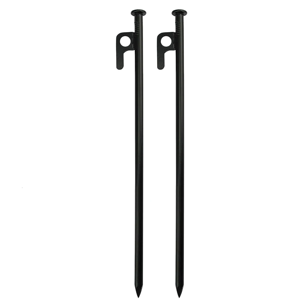 

2 Pcs Large Tent Floor Nails Beach Pegs Safe Pins Music Travel Accessory for Fastening