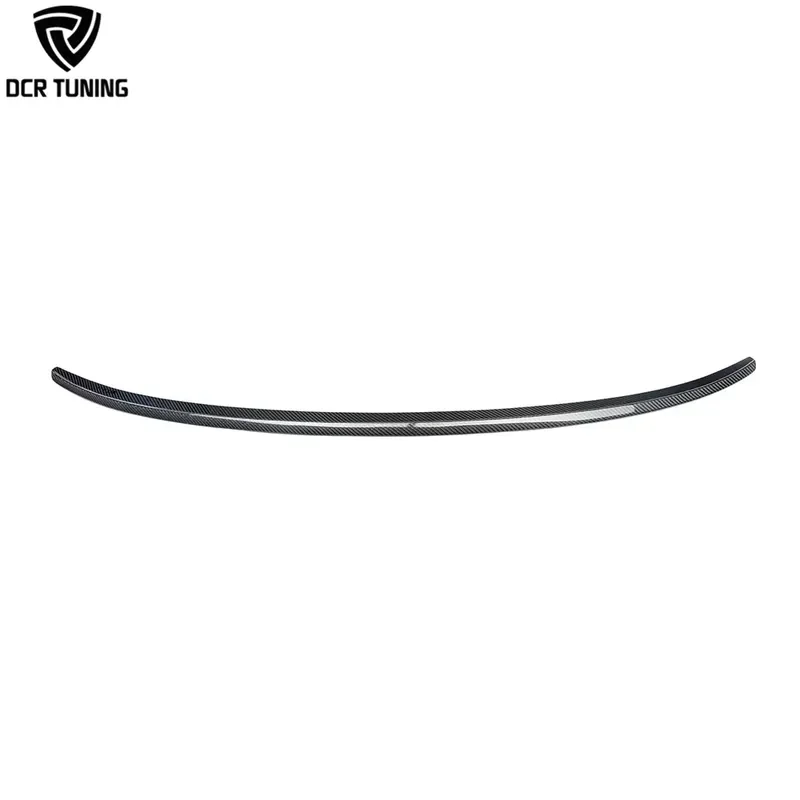For Audi S6 Style Carbon Fiber Rear Spoiler  A6 C8 2019+ Single Body Kit Rear Bumper Wing Trunk Boot Lip