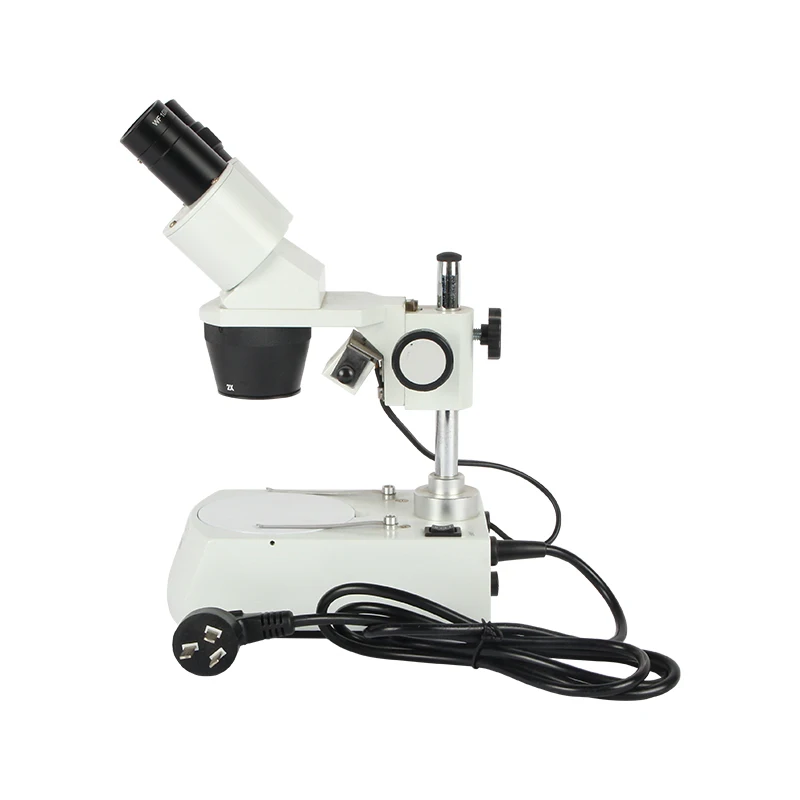 Professional Optical Lens Binocular Microscope 20X/40X Jewerly Lab Gem Observation Microscope