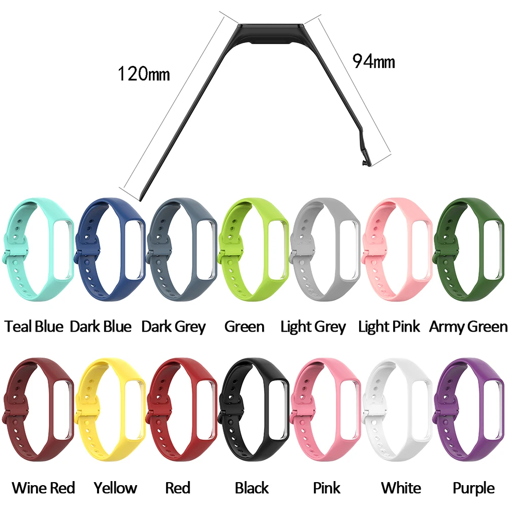 Silicone Strap For Samsung Galaxy Fit 2 SM-R220 Smart Watch Bracelet Band Replacement Sport Wristband For Galaxy Fit2 Watchband