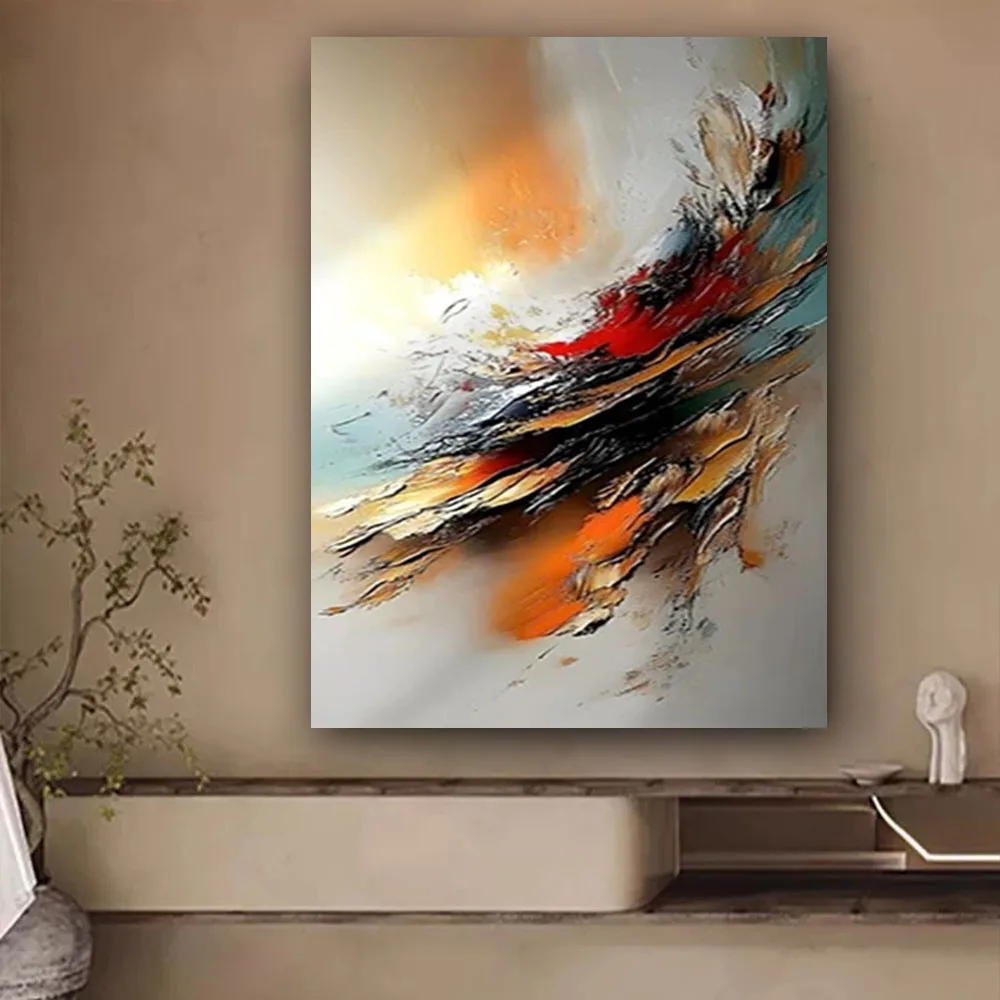 100% Handmade Palette Thick Texture Knife Picture 3d Paint Touch Landscape Oil Paintings Decor Wall Art Decorative Living Room
