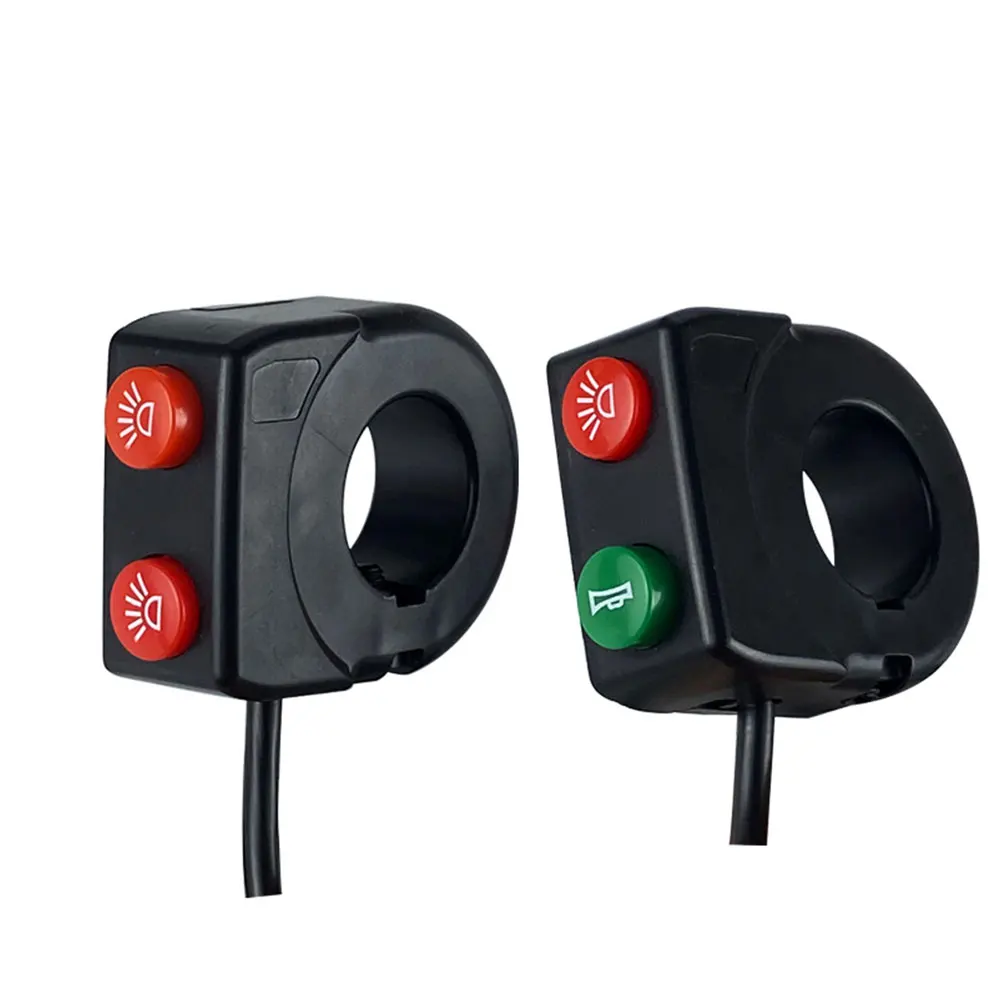 22mm Motorcycle ABS Low Beam Handlebar Switch Horn Headlight Combination Button Switches Bike Scooter Universal Headlamp Switch image 3