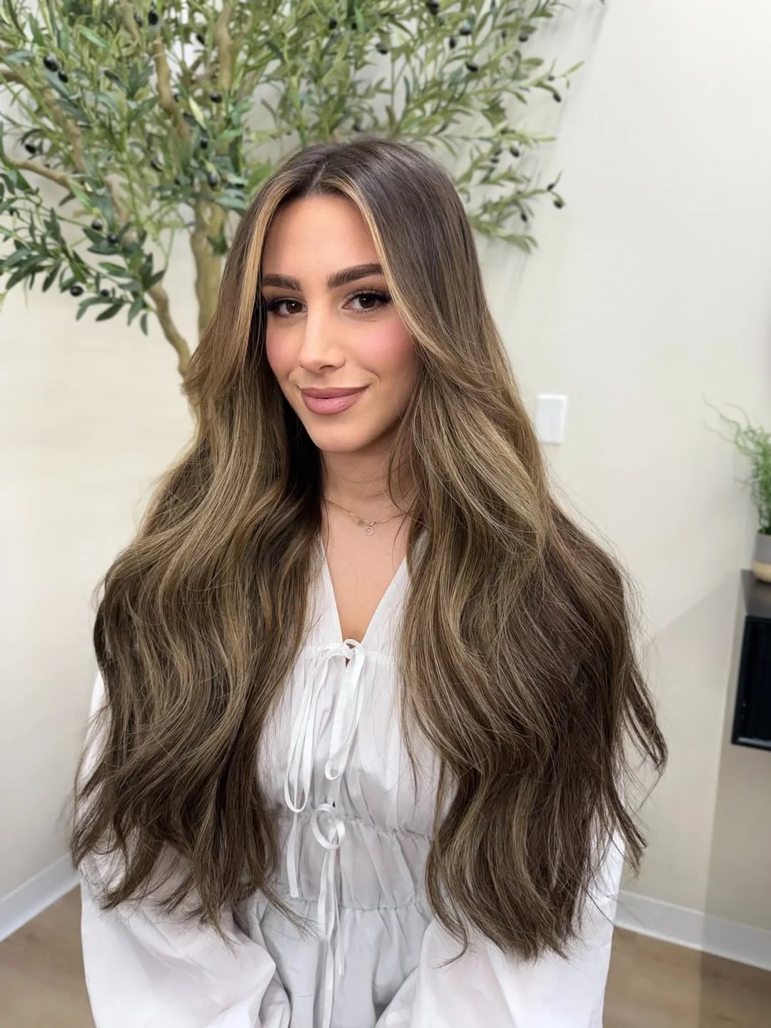 

Natural Wave Heat Resistant Synthetic HD Lace Front Wig for Women Chocolate Brown Fiber Wig on Clearance Sale