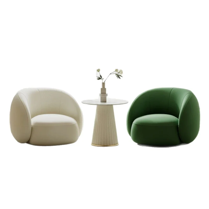 

Round Creative Lazy Sofa Chair Balcony Beauty Salon Reception Cafe Leisure B & B Hotel Sofa